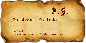 Mutshausz Zelinda névjegykártya