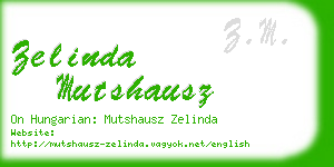 zelinda mutshausz business card
